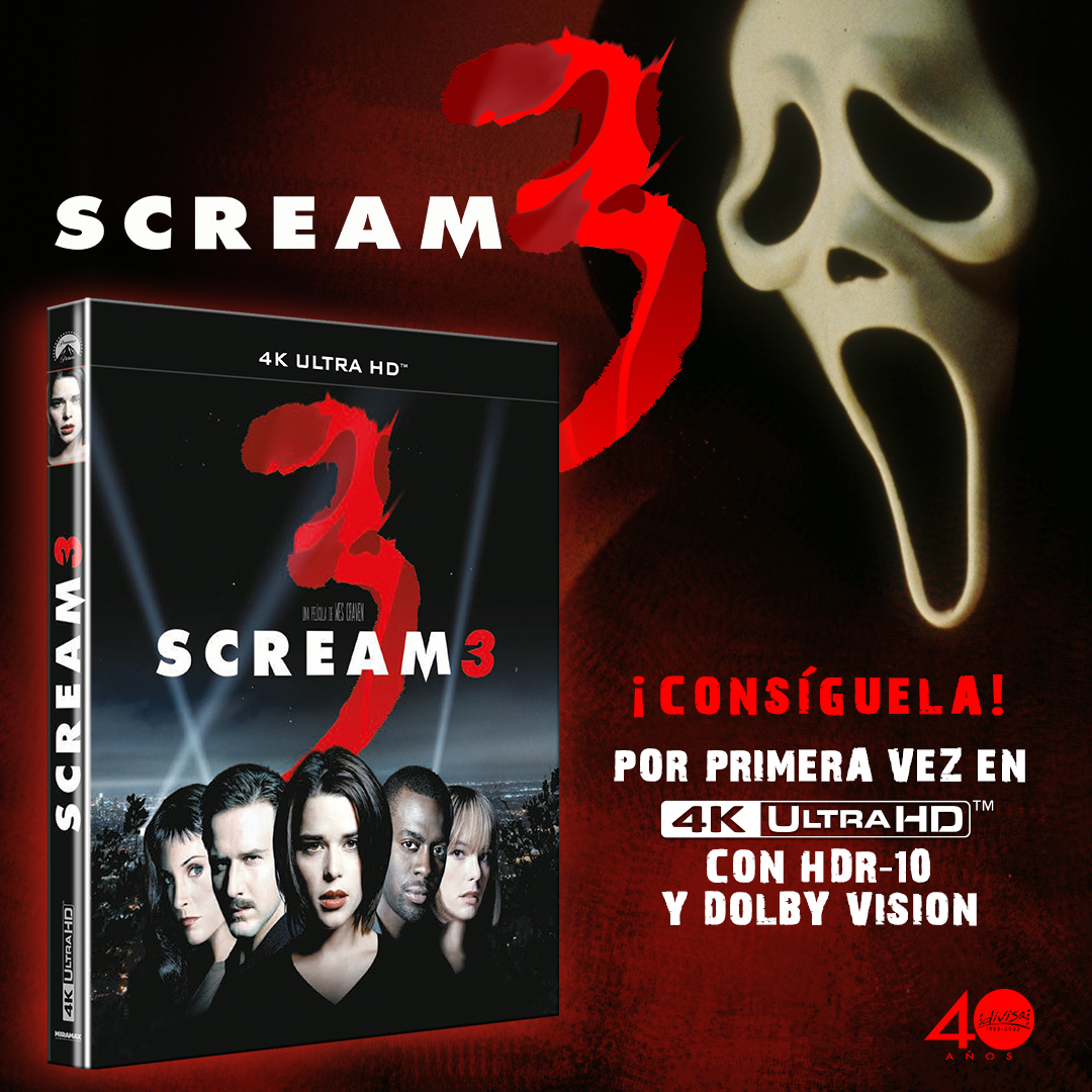 Llévate una de las 6 ediciones de SCREAM 3 Moobys